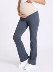 MOTHERHOOD MATERNITY Secret Fit Over the Belly Full Length Flare Leggings
