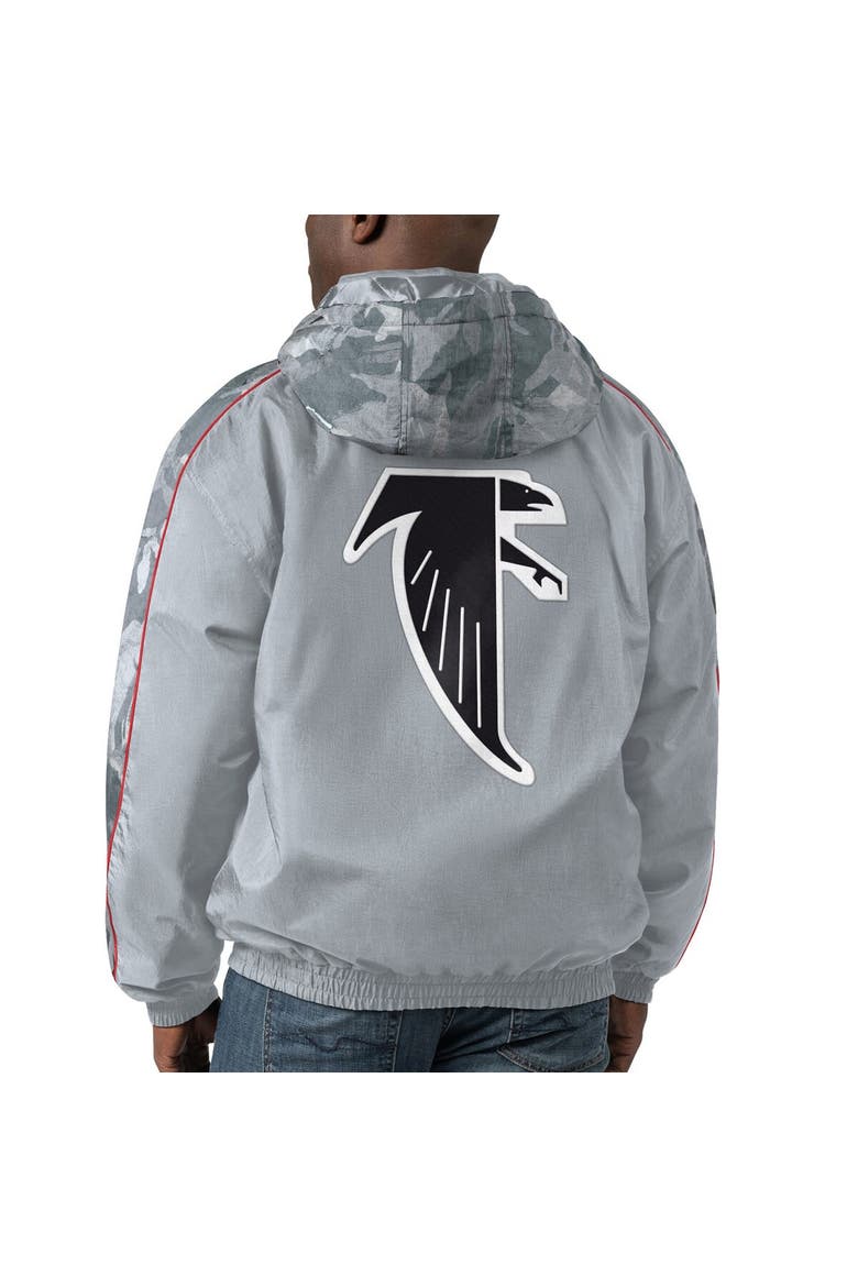 Men's Starter Gray Atlanta Falcons Thursday Night Gridiron Throwback Full-Zip Jacket, Alternate, color, Gray