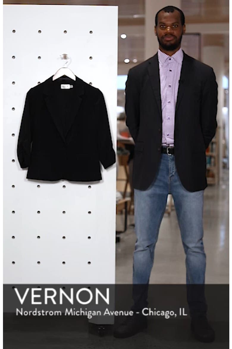 Ruched Sleeve Blazer video