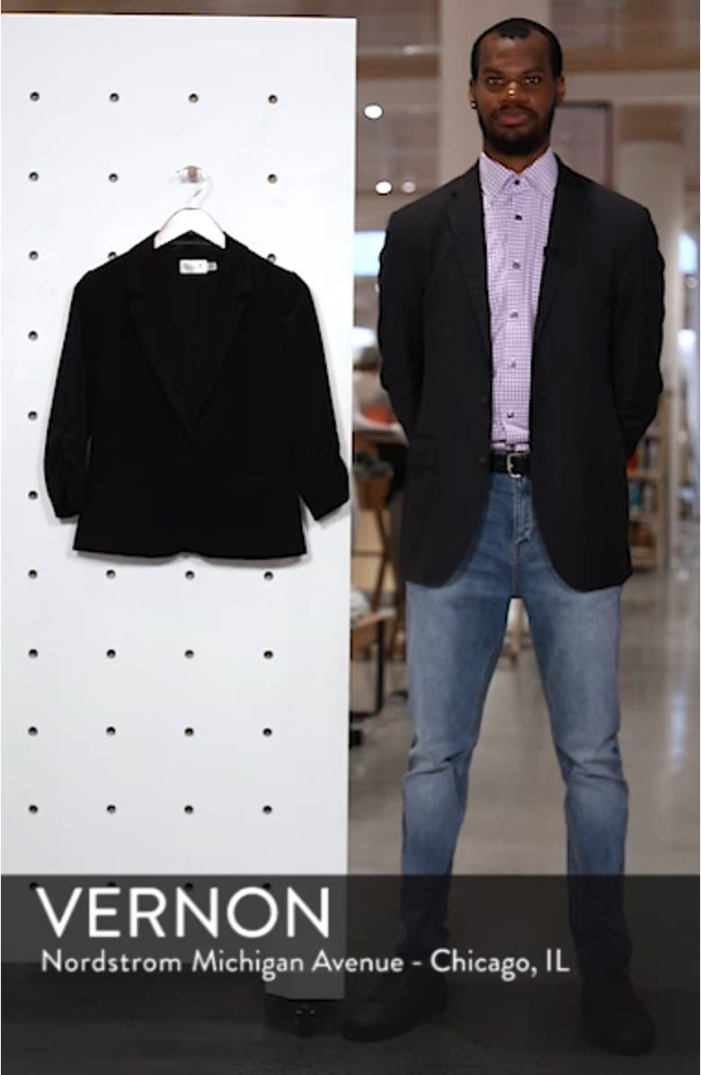 Ruched Sleeve Blazer, sales video thumbnail
