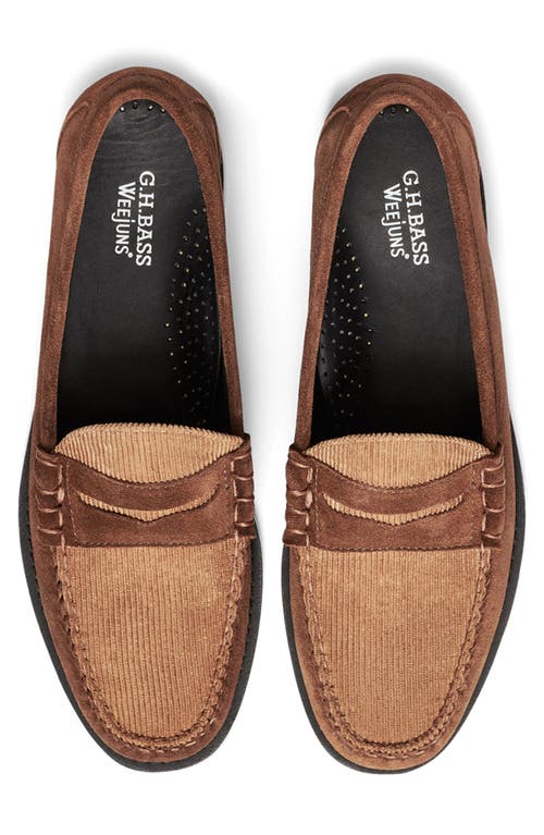 G.h.bass Weejuns® Larson Mixed Media Penny Loafer In Brown