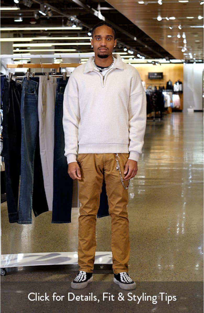 Gabe Oversize Fleece Quarter Zip Pullover, sales video thumbnail