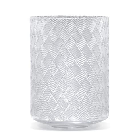 Basketweave Waste Basket