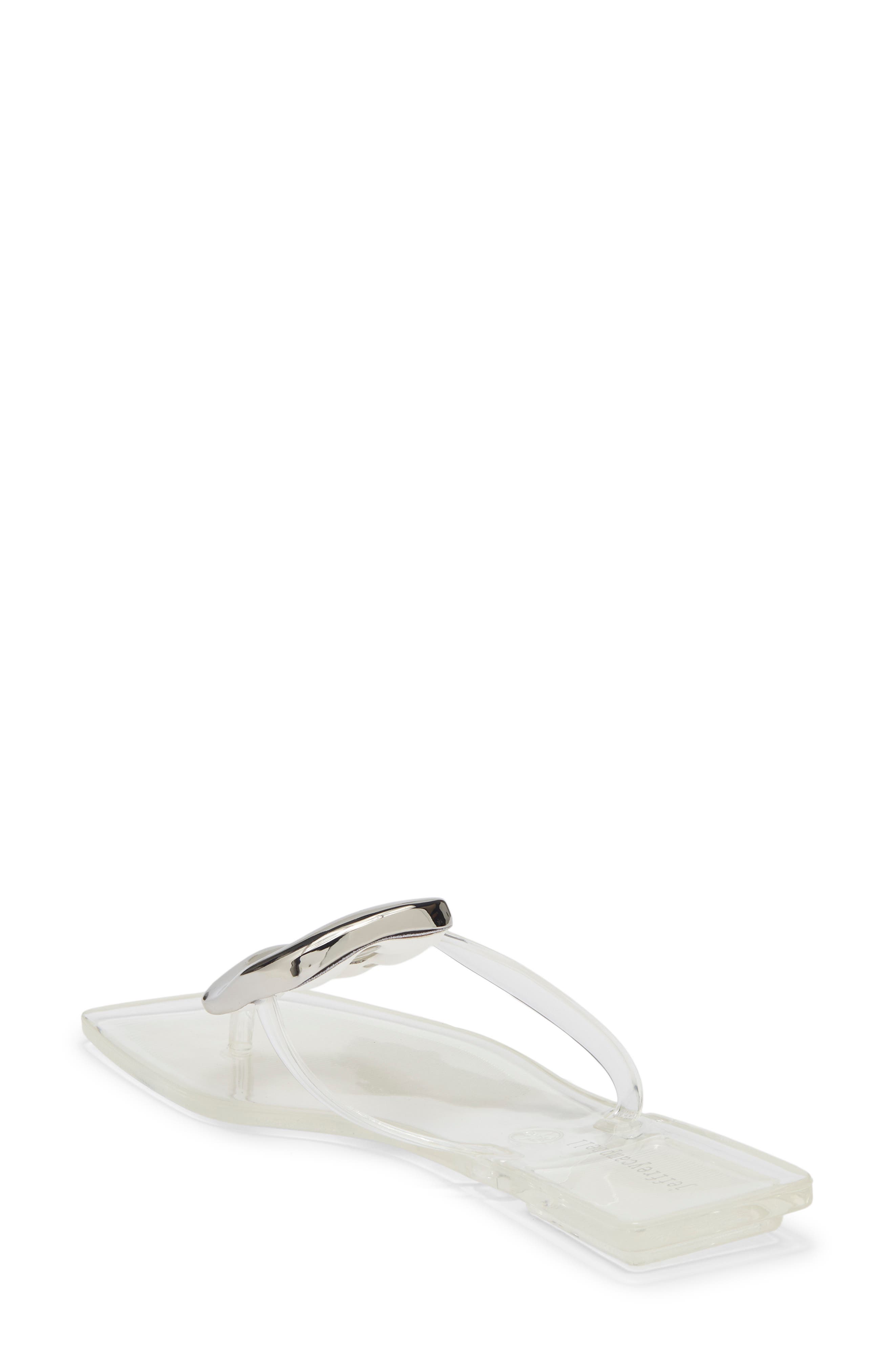 Linques Flip Flop, Alternate, color, CLEAR-SILVER