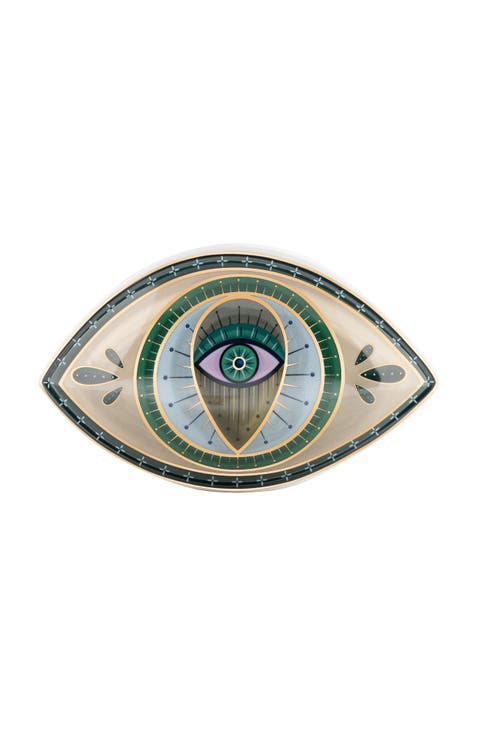 Protective Abundance - Evil Eye Ceramic Statue
