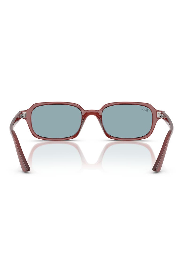 Pillow 51mm Rectangular Sunglasses, Alternate, color, BLUE