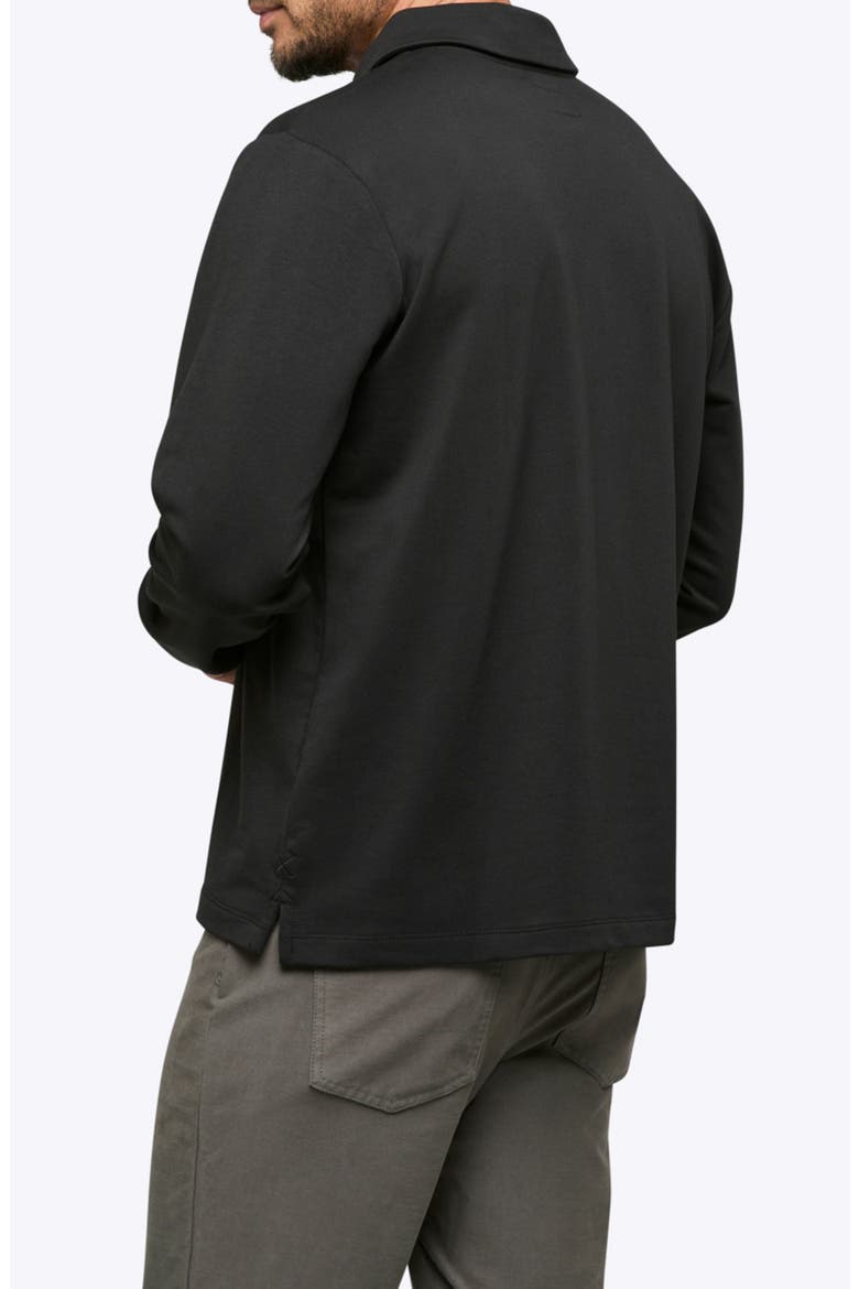 Hyperloop Long Sleeve Polo, Alternate, color, BLACK