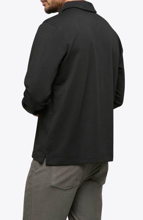 Cuts Hyperloop Long Sleeve Polo In Black