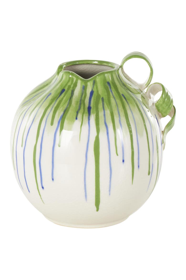 Stripe Ceramic Vase, Main, color, WHITE MULTI