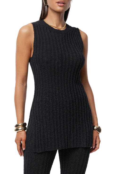 Kali Sleeveless Cable Knit Sweater