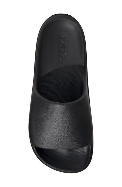 Adidas Originals Adidas Adilette Lumia Slide Sandal In Black/black/black