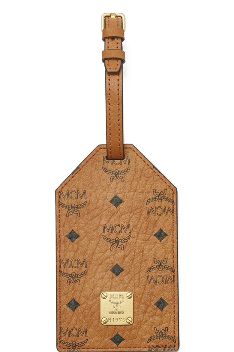 Ottomar Luggage Tag in Visetos, Main, color, Brown