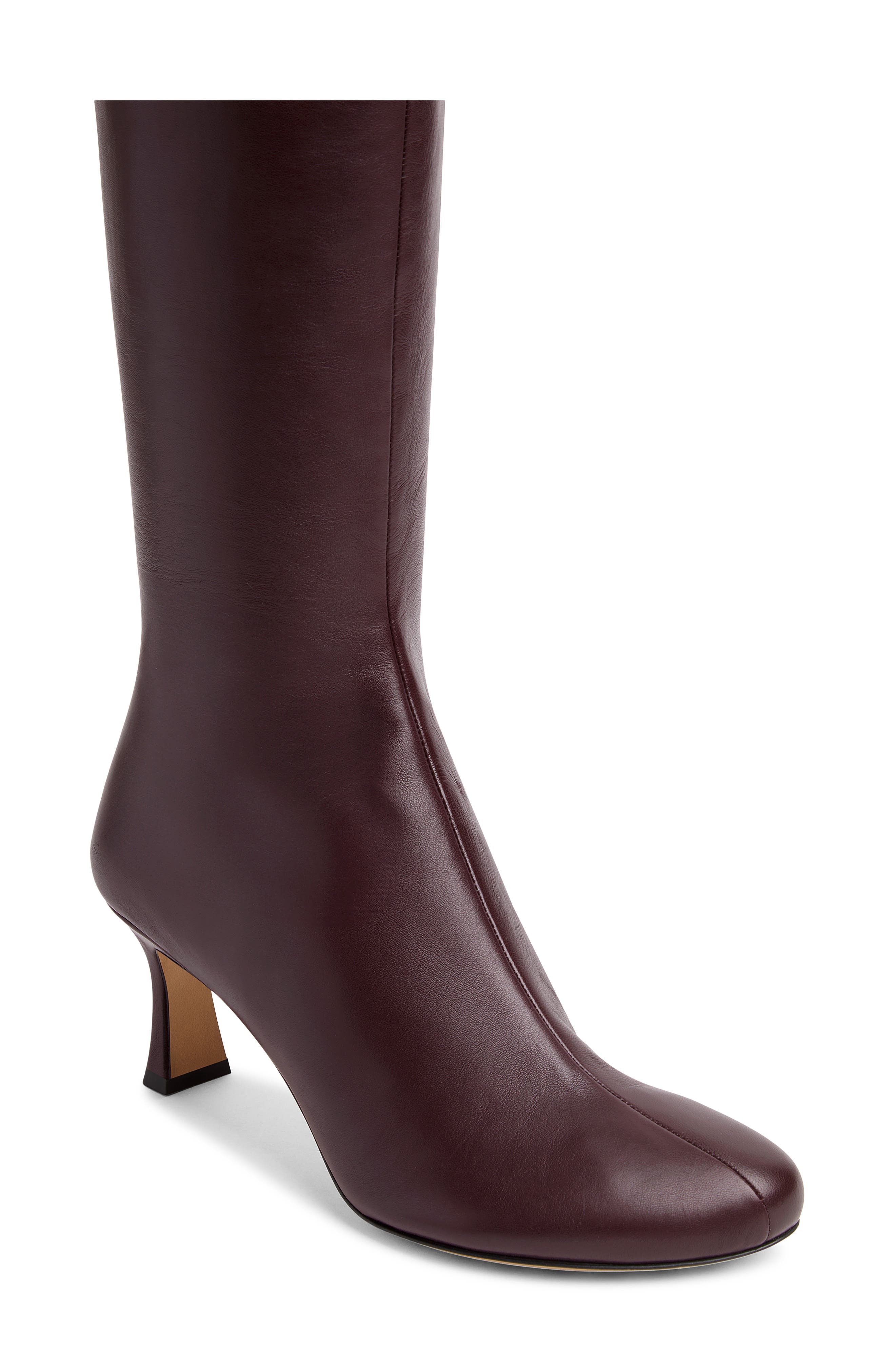 Bottega Veneta Rana Knee High Boot, Alternate, color, 2241 Dark Barolo