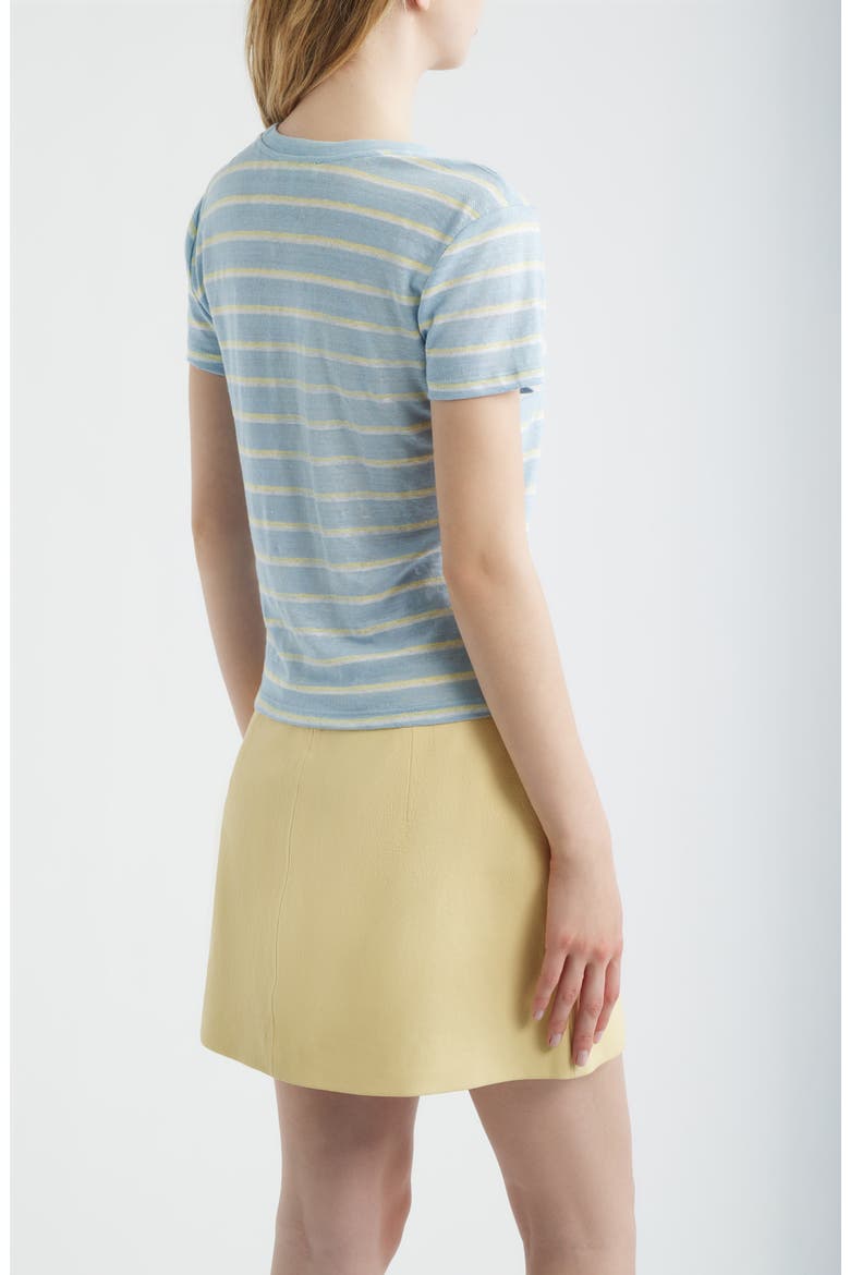 The Linen Baby Tee, Alternate, color, CHAMBRAY BLUE MULTI