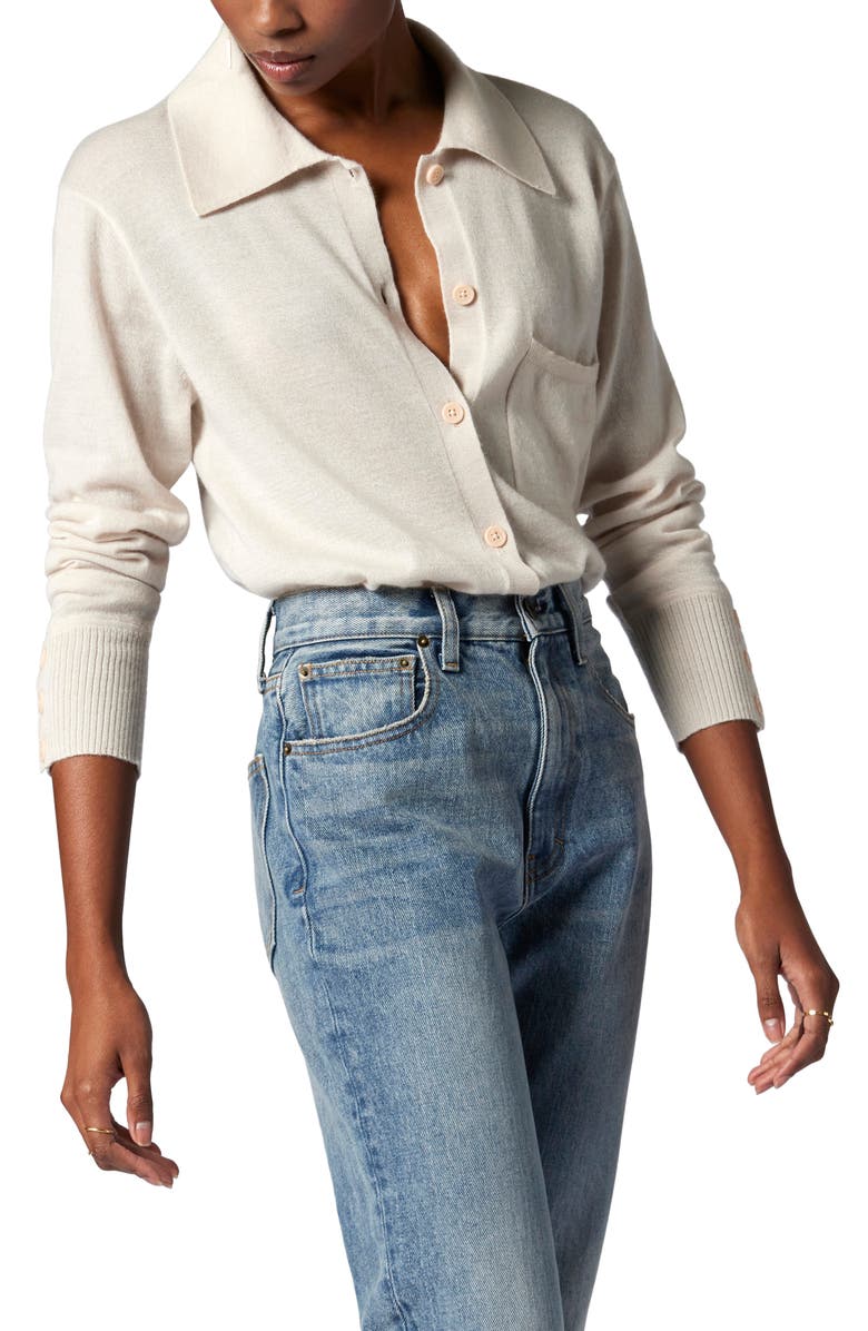 Equipment Corinne Cashmere Button-Up Shirt, Alternate, color, Shifting Sand