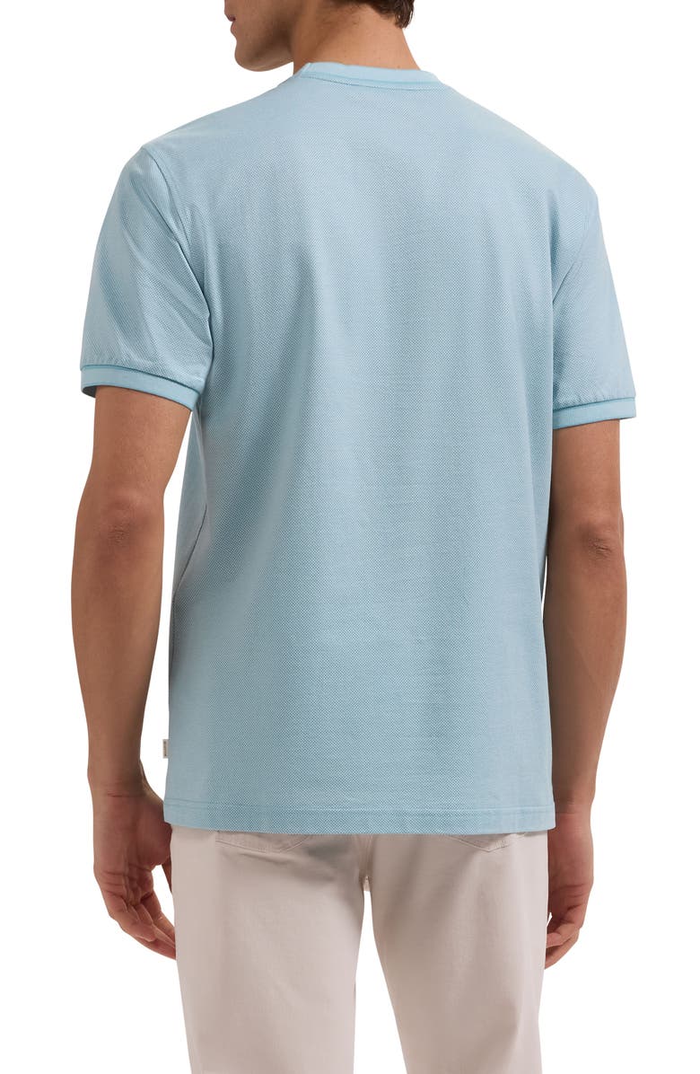 Bugatchi Crewneck Pima Cotton T-Shirt, Alternate, color, Teal