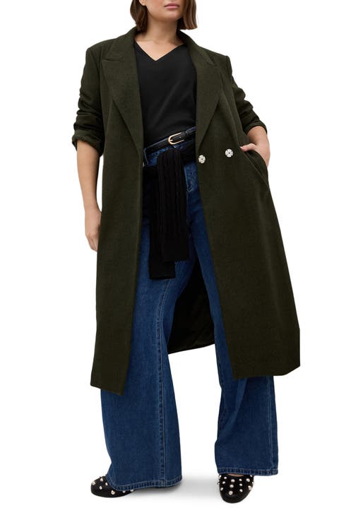 Naomi Longline Melton Coat