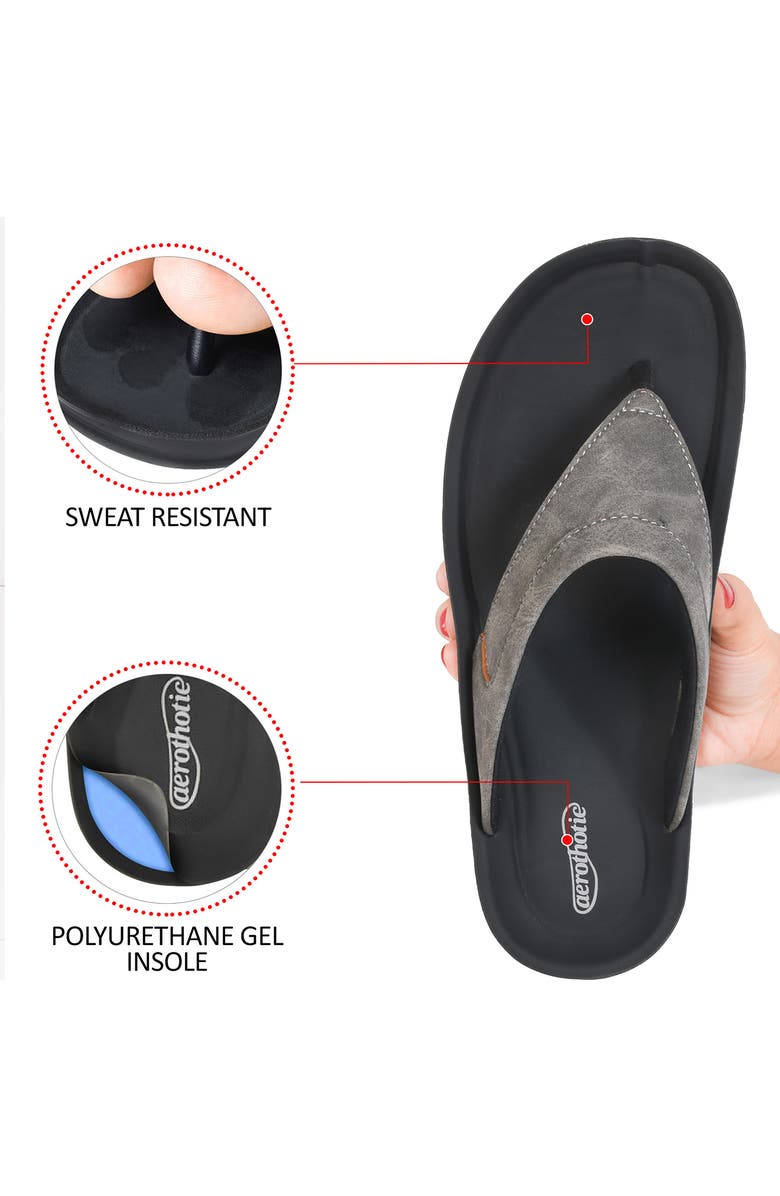 AEROTHOTIC Terrene Waterproof Flip Flop, Alternate, color,