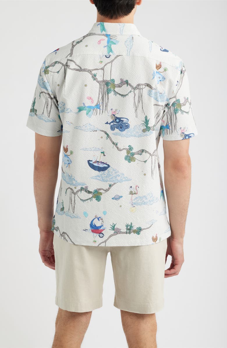 Tori Richard Curious Sky Performance Button Shirt, Alternate, color, Off White