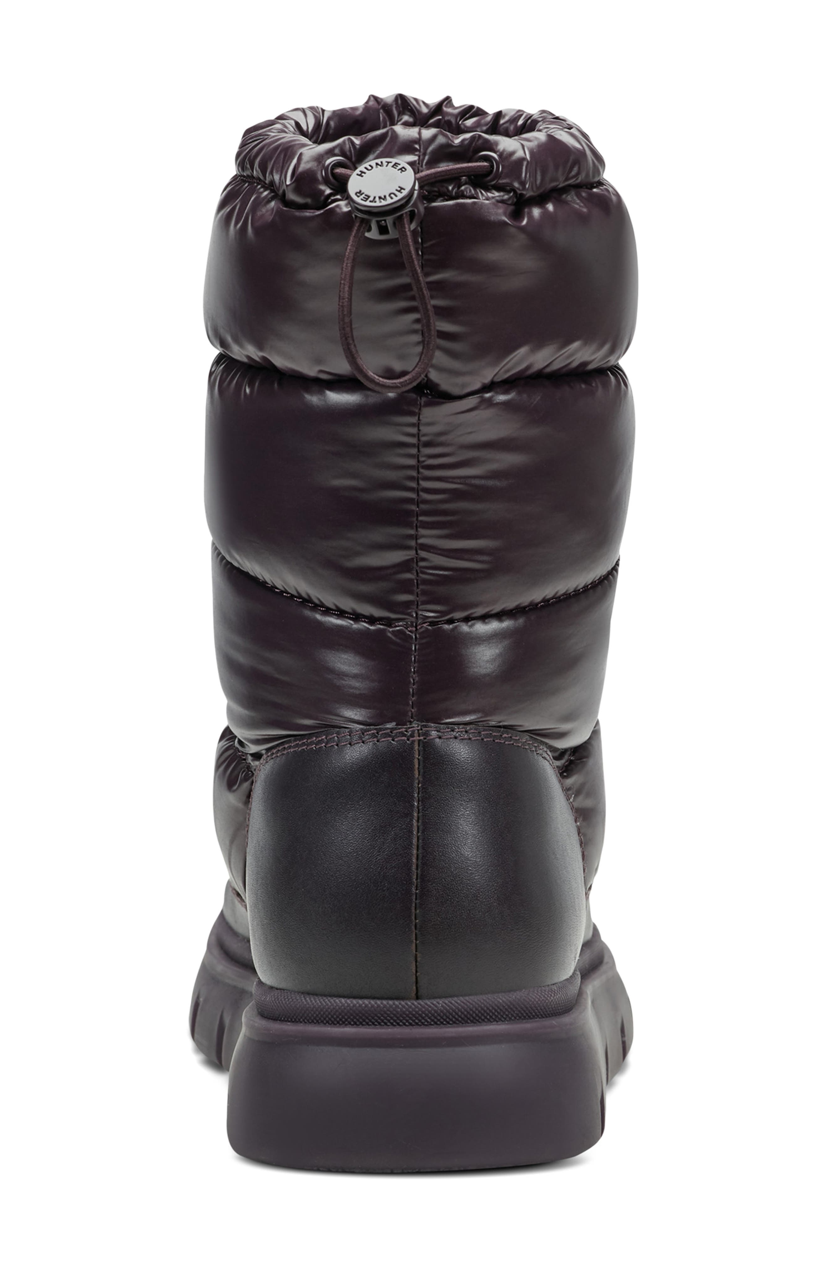 Hunter Maribels Waterproof Snow Boot, Alternate, color, Dark Purple 500