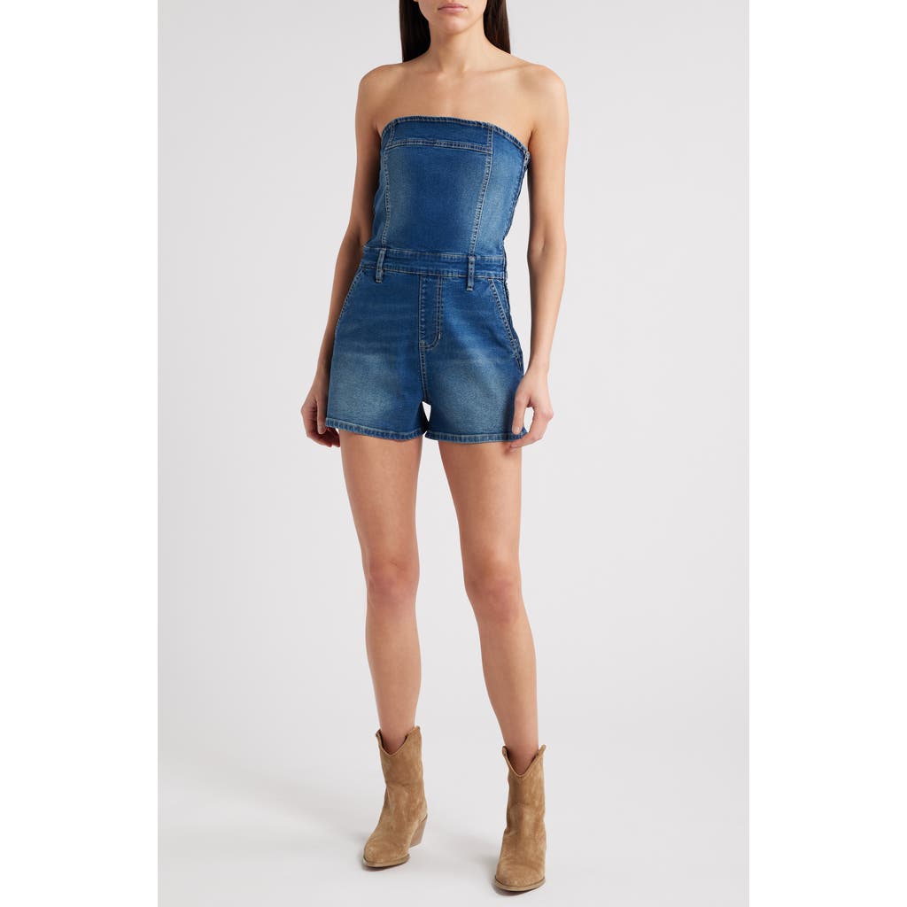 PTCL PTCL ORLY STRAPLESS STRETCH DENIM JUMPSUIT