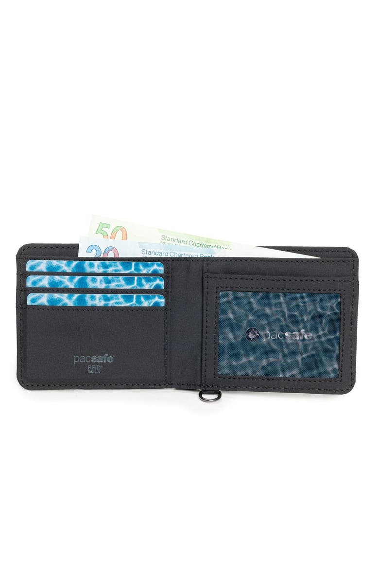 PACSAFE , RFIDsafe Bifold Wallet , Black, Alternate, color,