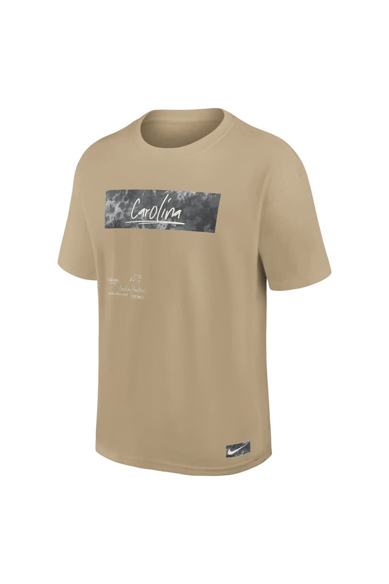 Men's Nike Tan Carolina Panthers Statement Max90 T-Shirt, Alternate, color, Tan