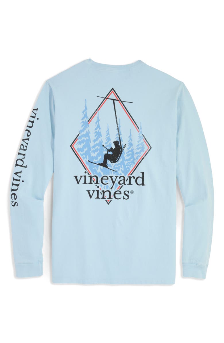 vineyard vines Chair Lift Long Sleeve Cotton Graphic T-Shirt, Alternate, color, 