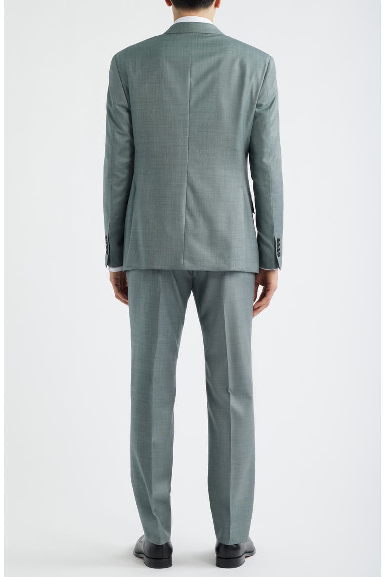 Sage Green Wool Sharkskin Suit, Alternate, color, SAGE
