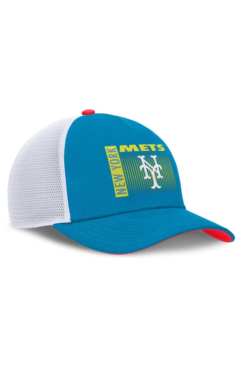 Nike Men's Nike Teal New York Mets Neon 90s Rise Structured Performance Adjustable Trucker Hat, Alternate, color, Teal