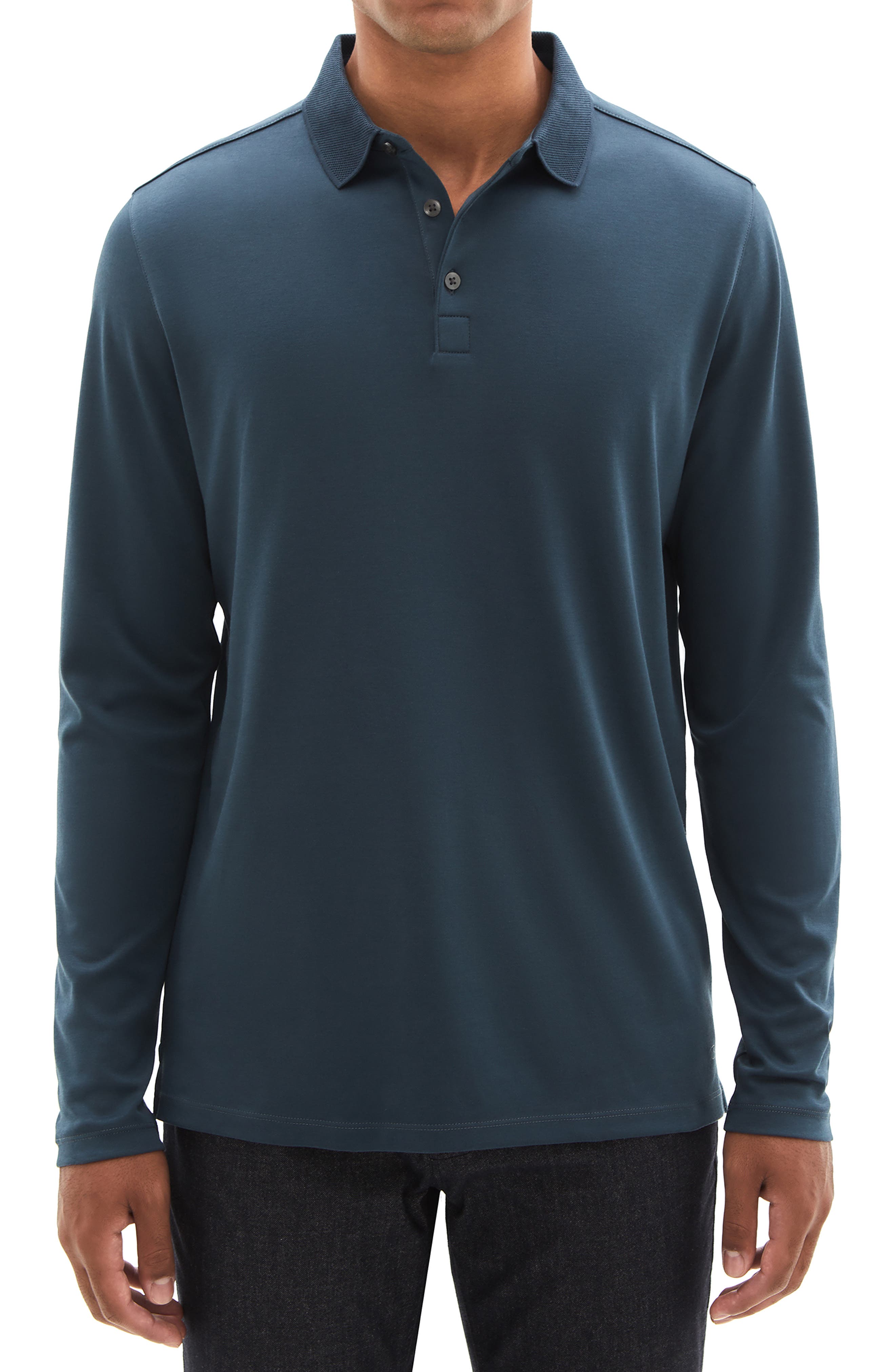 Robert Barakett Georgia Long Sleeve Polo