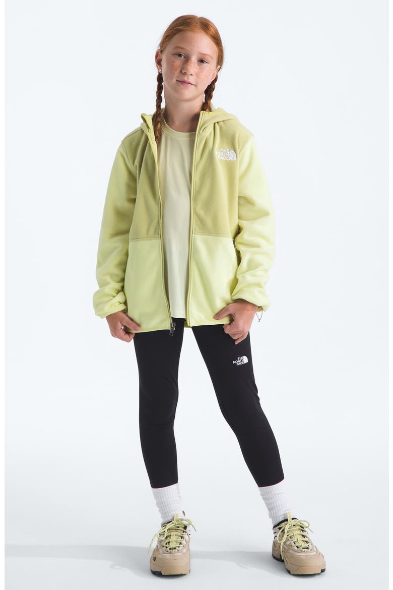 Kids' Glacier Polar Fleece Zip-Up Hoodie, Alternate, color, LEMON MIST/ PEAR
