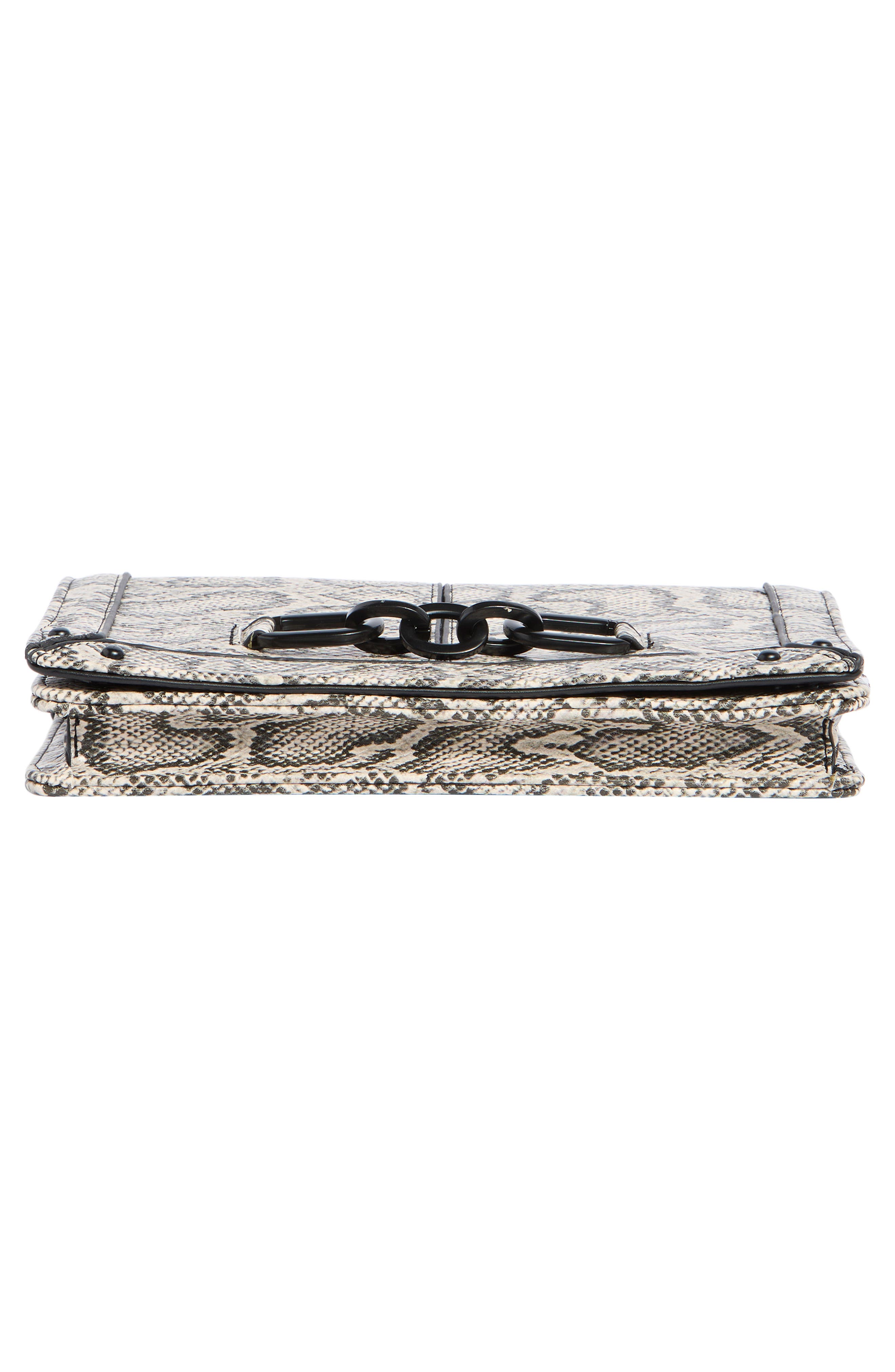 Steve Madden Echo Crossbody Bag, Alternate, color, Black And White Snake Print