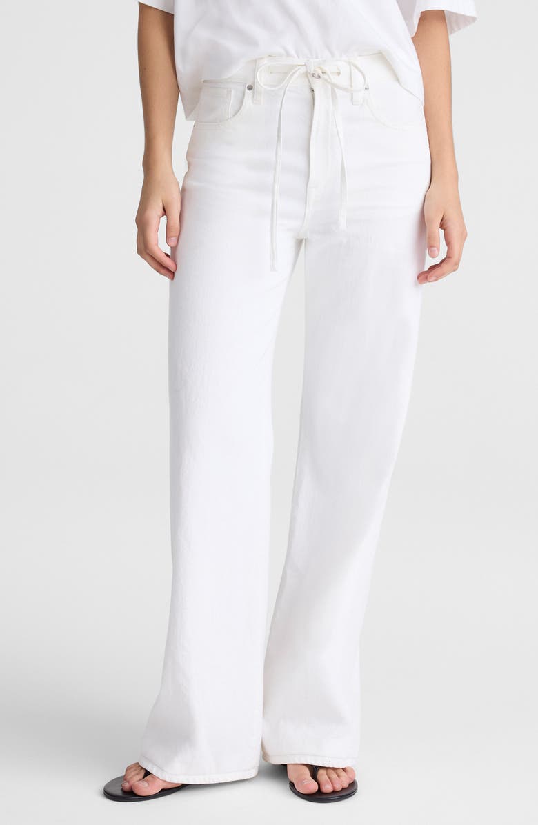 Madewell The Ultimate Wide Leg Jeans in Tile White, Main, color, Tile White