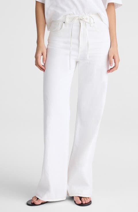 The Ultimate Wide Leg Jeans in Tile White