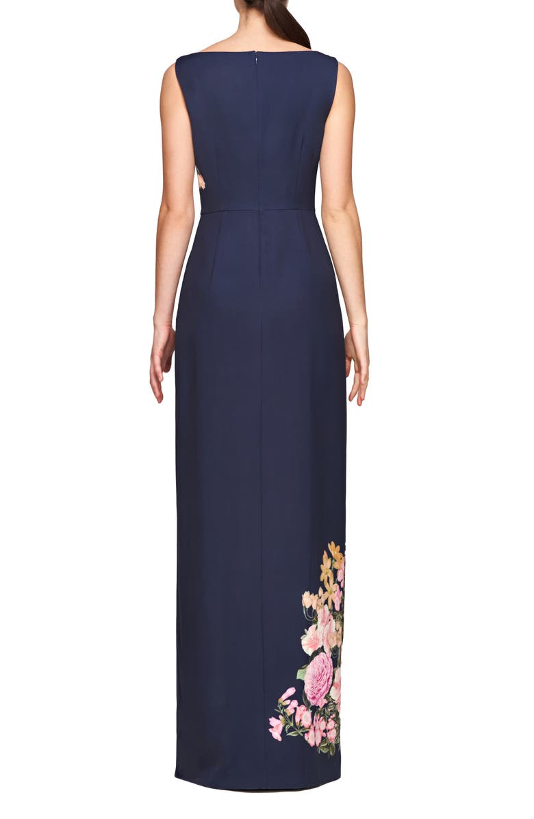 Kay Unger Esti Floral Maxi Jumpsuit, Alternate, color,