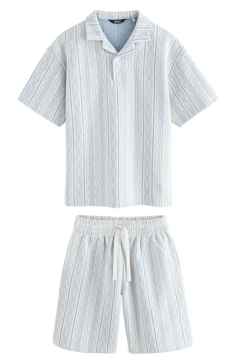 NEXT Kids' Stripe Polo & Shorts Set, Main, color, 