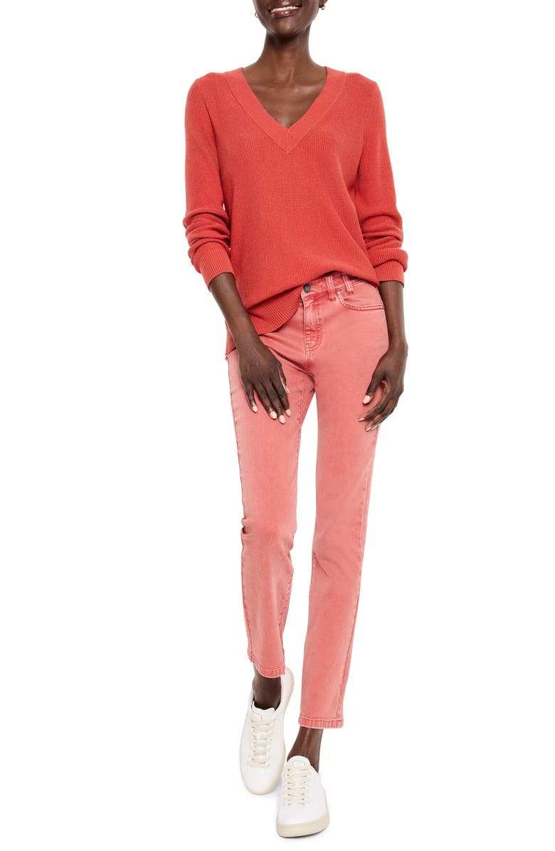 NIC+ZOE Ankle Straight Leg Jeans, Alternate, color, Tandoori