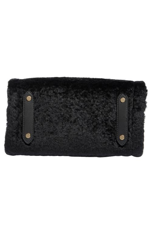 Kate Spade New York Ellie Faux Fur Small Tote Bag In Black