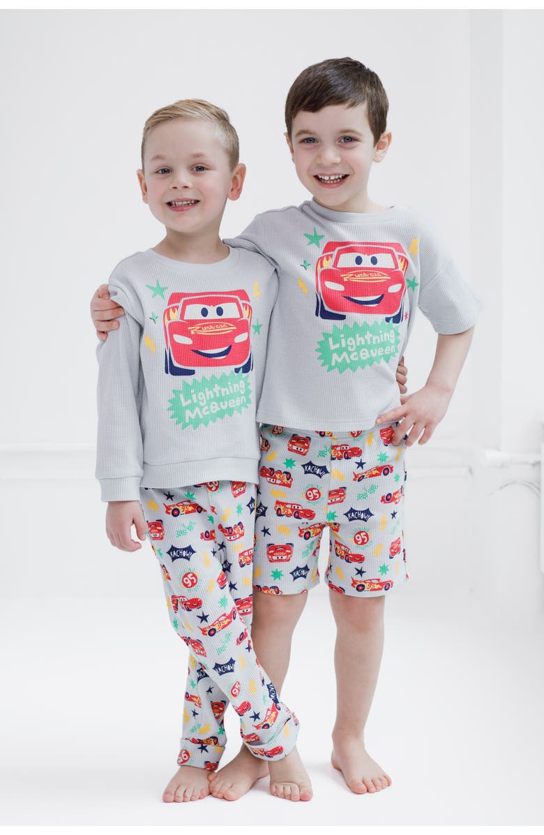 Disney Pixar 2-Piece T-Shirt and Shorts Set, Alternate, color, Mcqueen Light Grey
