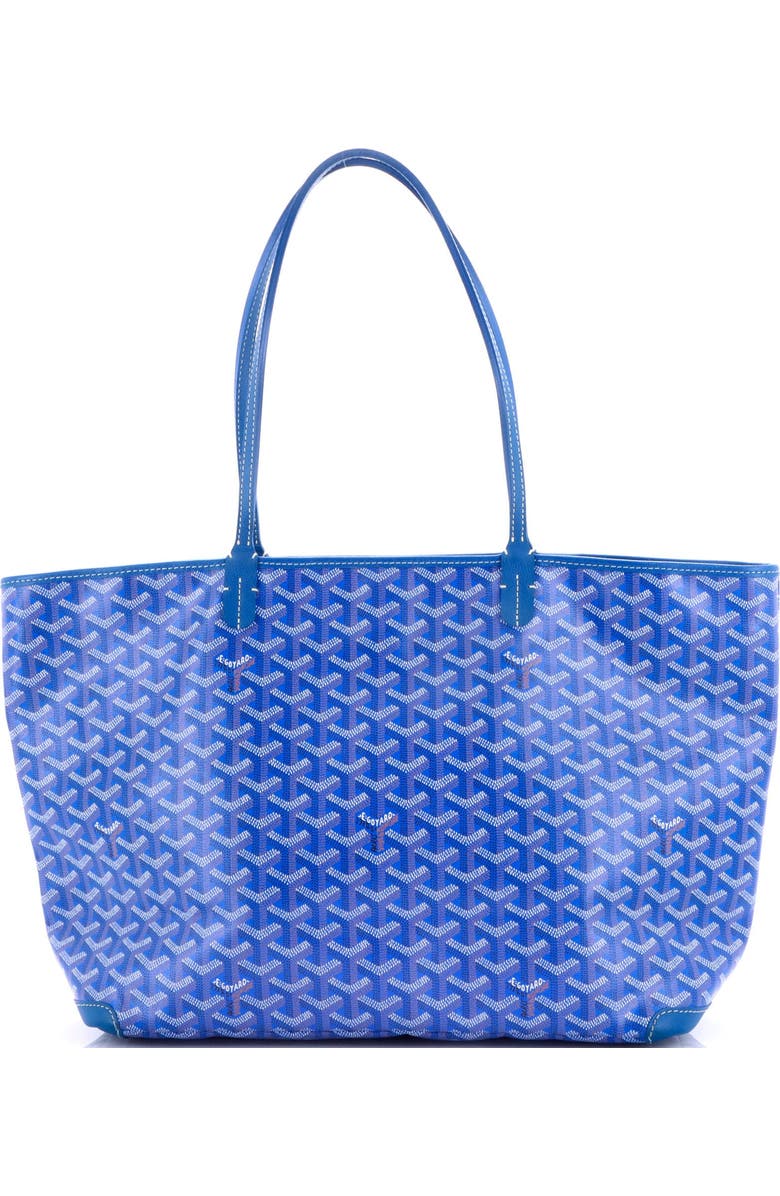 Pre-Owned Goyard Artois Tote Coated Canvas MM, Main, color, Blue