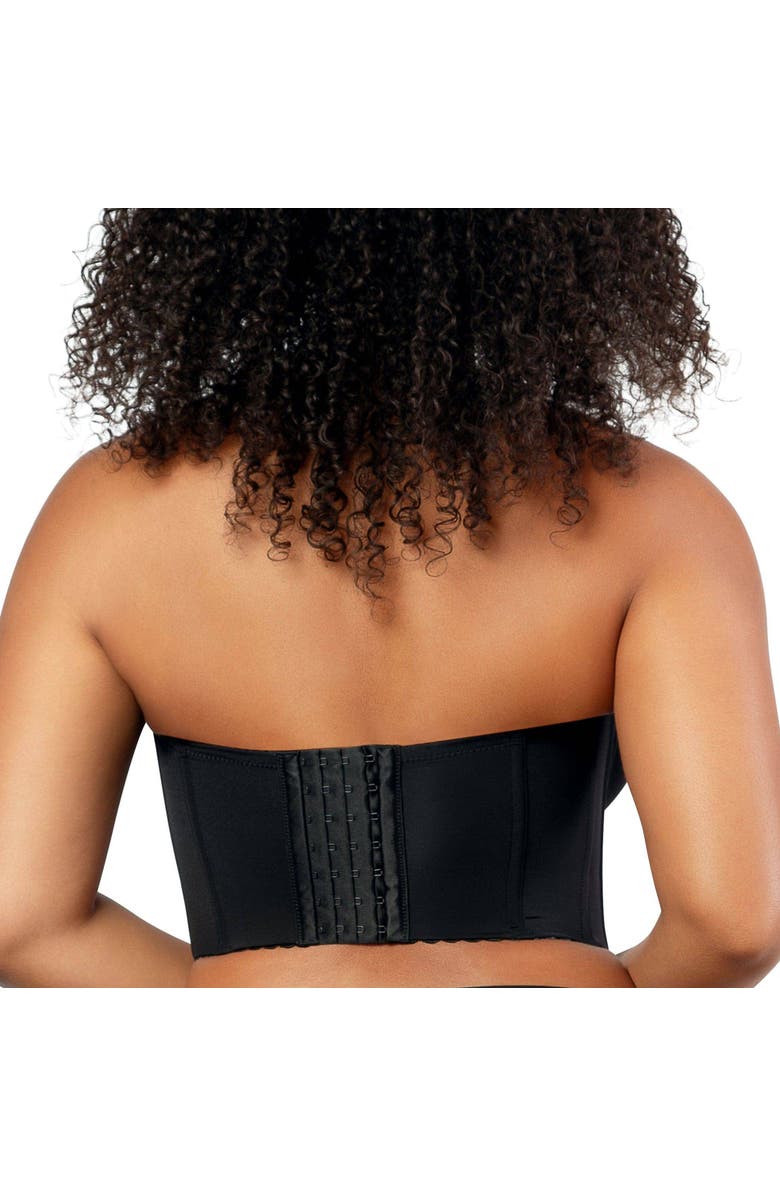 Parfait Elissa Full Busted Strapless Bustier, Alternate, color, Black