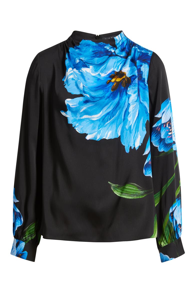 The Ember Placed Floral Silk Blend Top, Alternate, color, WILDSIDE FLORAL