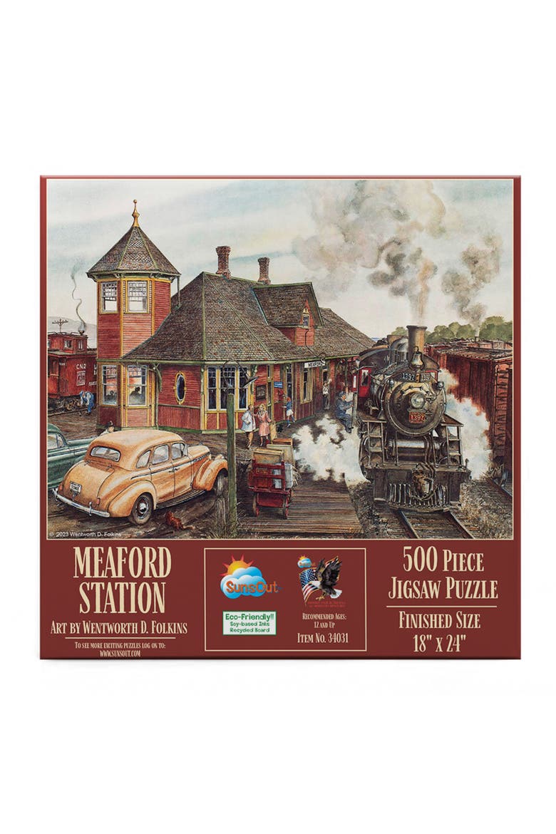 Medford Station 500 piece Jigsaw Puzzle for Adults, Alternate, color, Multicolor