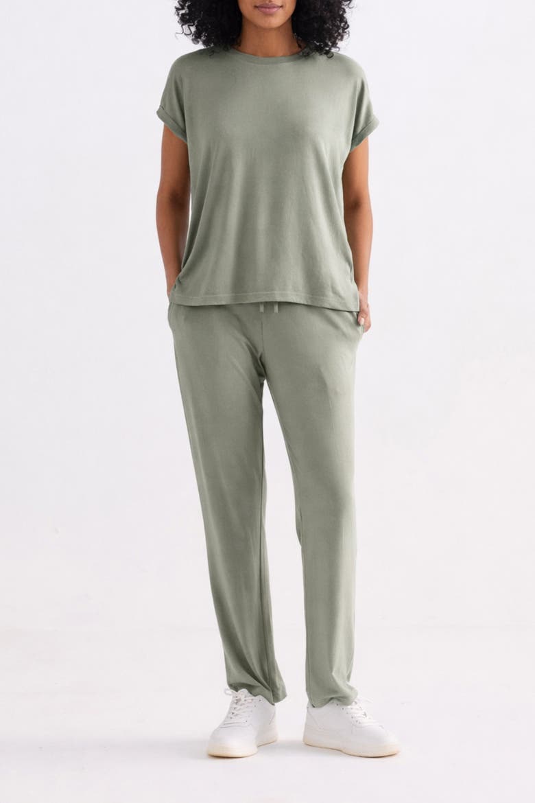 Relaxed Fit Tee Set, Main, color, Olive