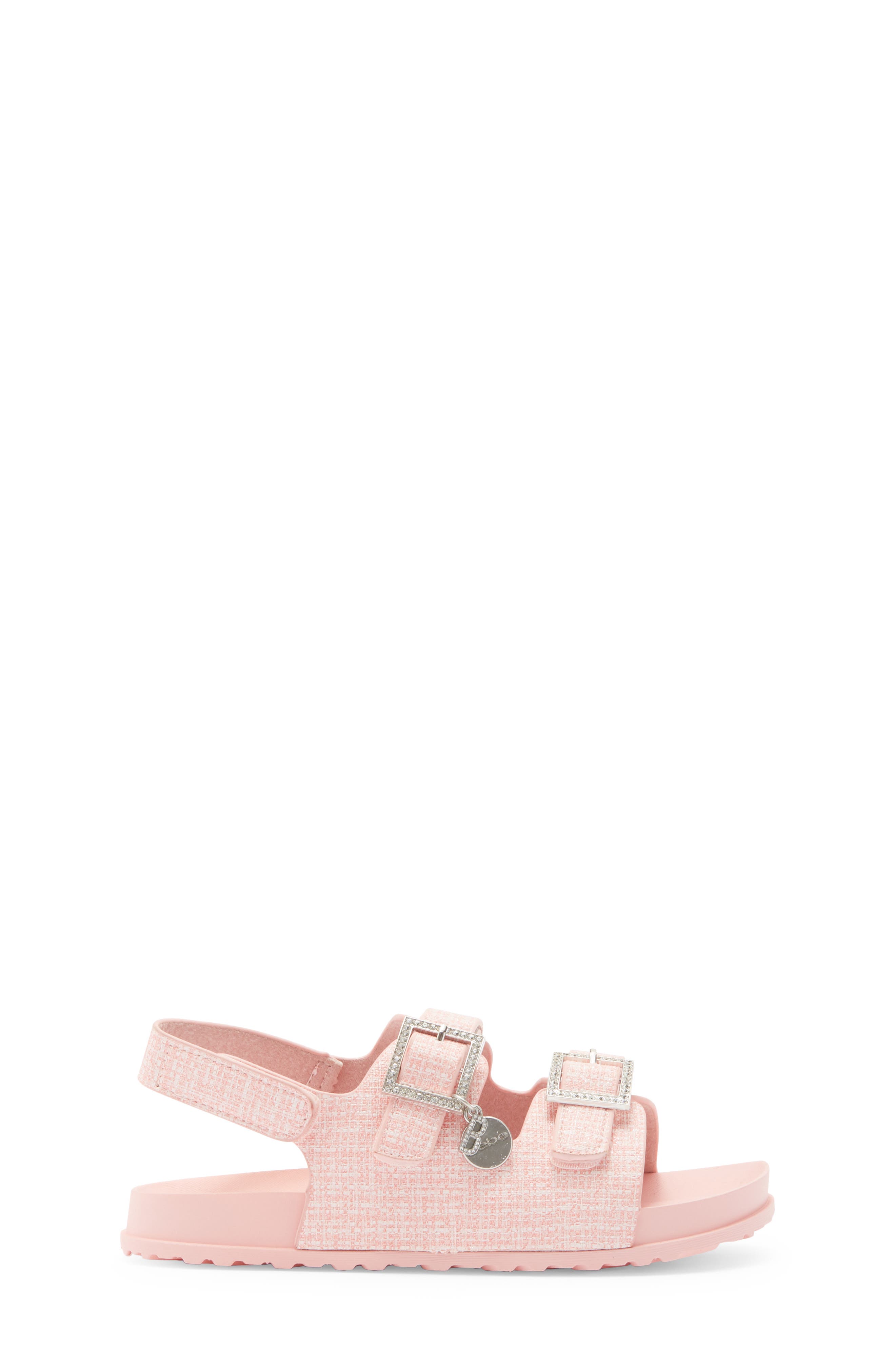 bebe Kids' Charm Slide Sandal, Alternate, color, Pink