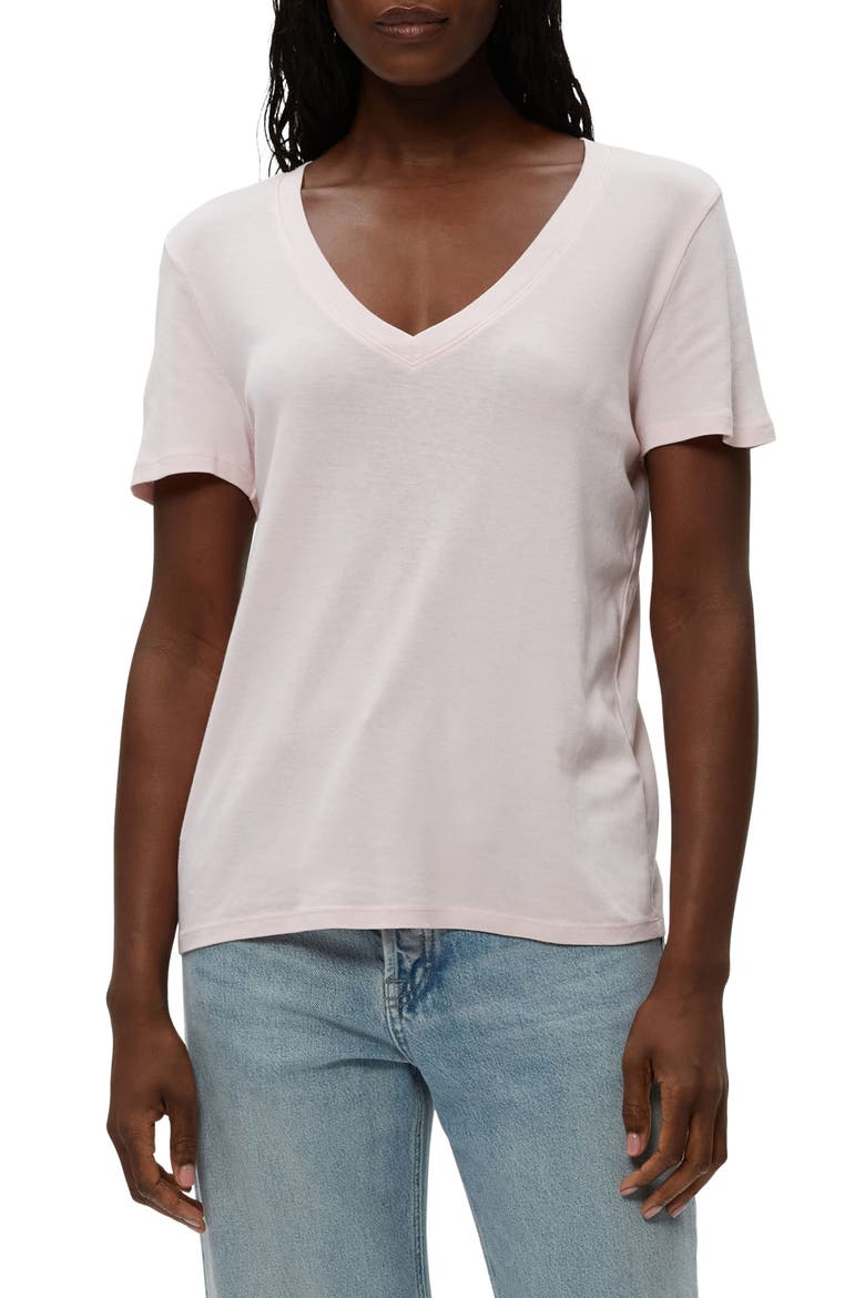 Dylan Classic V-Neck Shirt, Main, color, LYCHEE