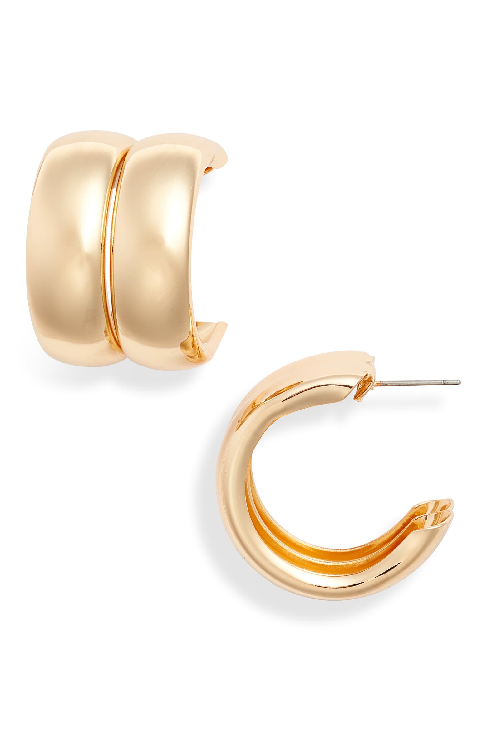 Double Wide Rack Open Edit Wide Double Hoop Earrings (Women) | Nordstromrack