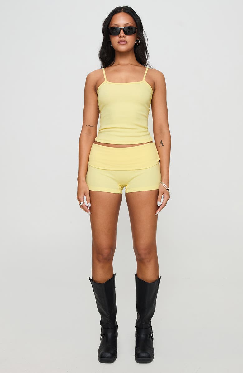 Princess Polly Baseline Square Neck Camisole, Alternate, color, Yellow