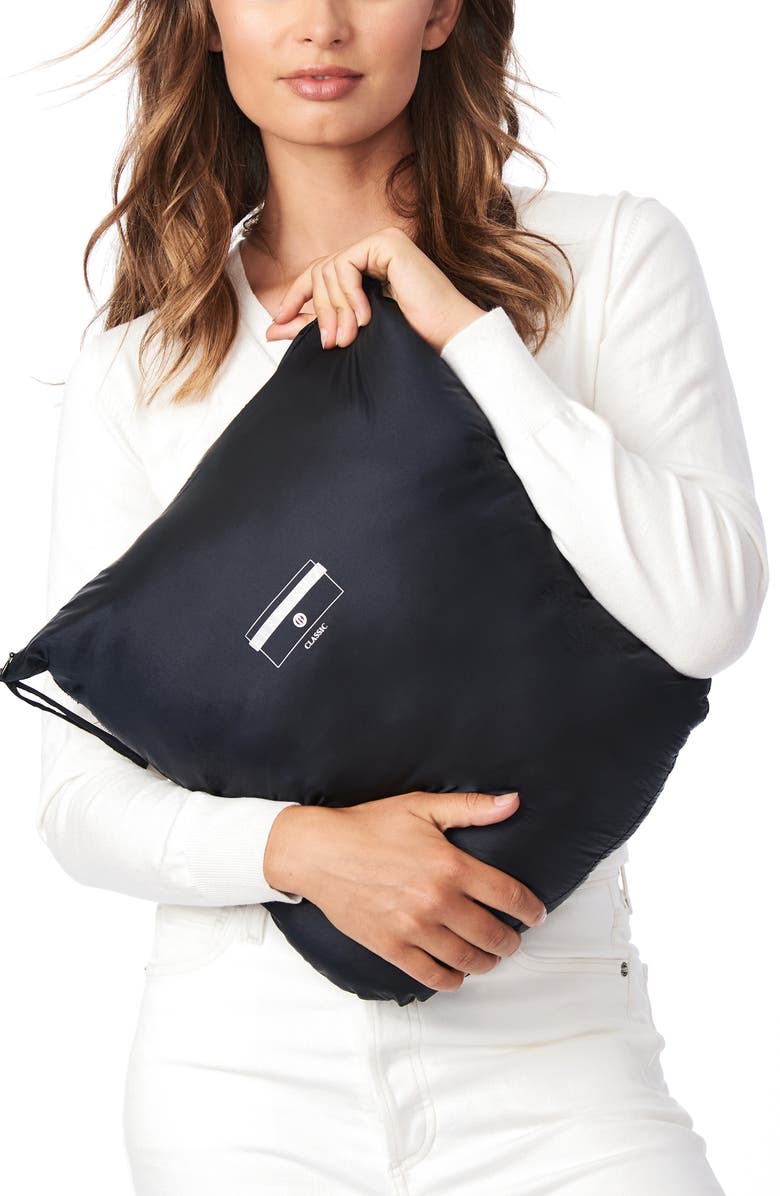 Bernardo Mixed Quilt Ecoplume<sup>™</sup> Packable Hooded Puffer Jacket, Alternate, color, 